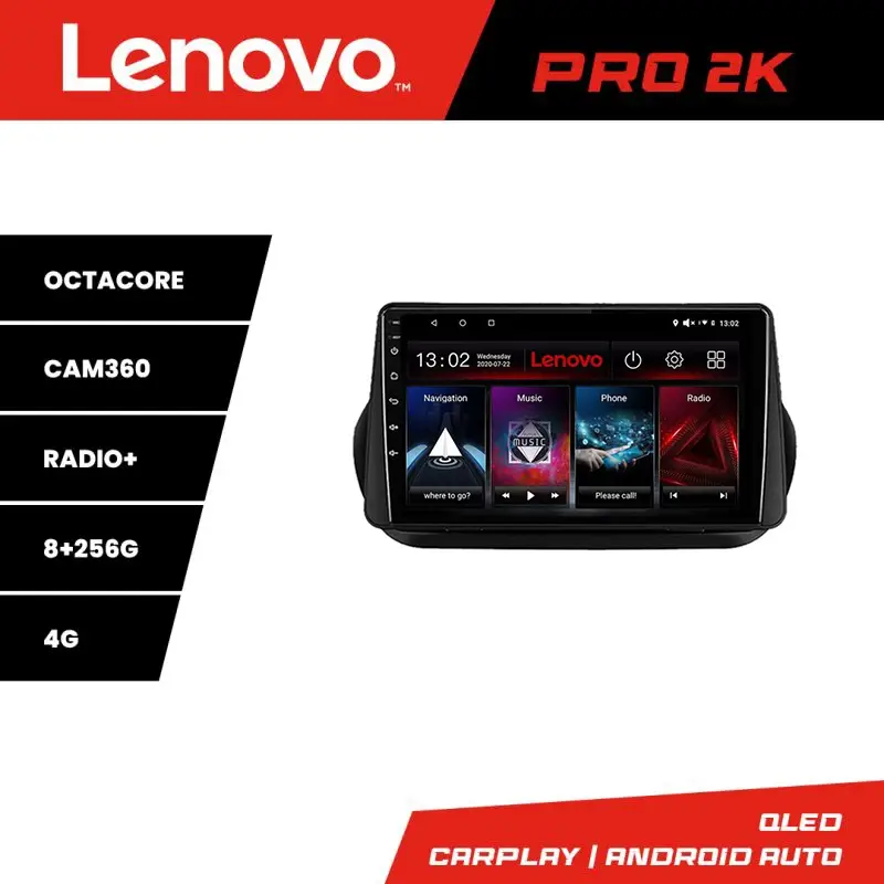 Navigație Android Lenovo QLED 2K 8+256 pentru Peugeot Bipper, Nemo, Qubo Discount