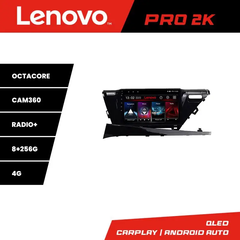 Preț redus Navigație Android Toyota Camry 2017-2021 QLED 2K 8+256GB 4G 360 Lenovo
