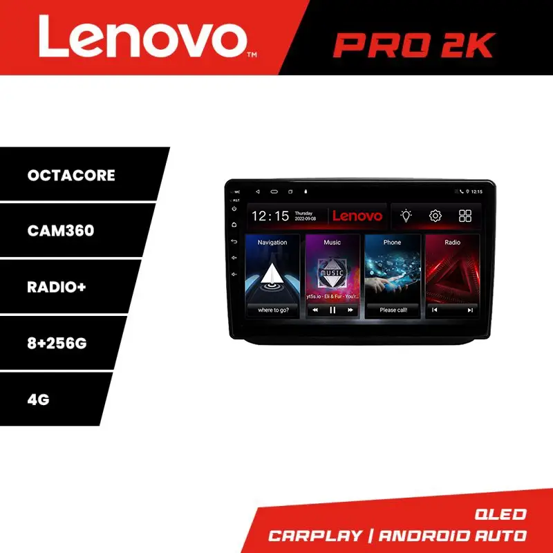 Livrare gratuită Navigație Android Skoda Fabia 2 2009-2014 QLED 2K 8+256GB GPS 4G Lenovo