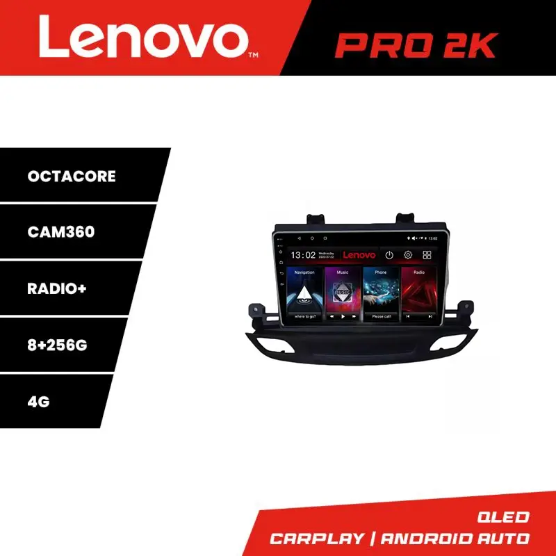Ofertă limitată Navigație Opel Insignia 2018+ Lenovo Pro 2K QLED 8 Core 8+256GB 360