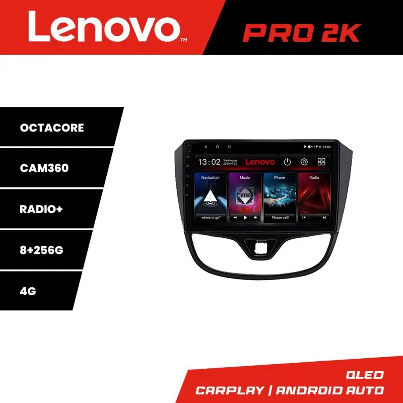 Expediere rapidă Navigație Lenovo QLED 2K pentru Opel Karl 2017+ cu Android, 8GB RAM și 256GB