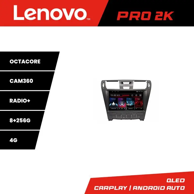 Comandă acum Navigatie Android Lexus LS 2006-2010 QLED 2K, 8GB RAM, 256GB, 360 Lenovo