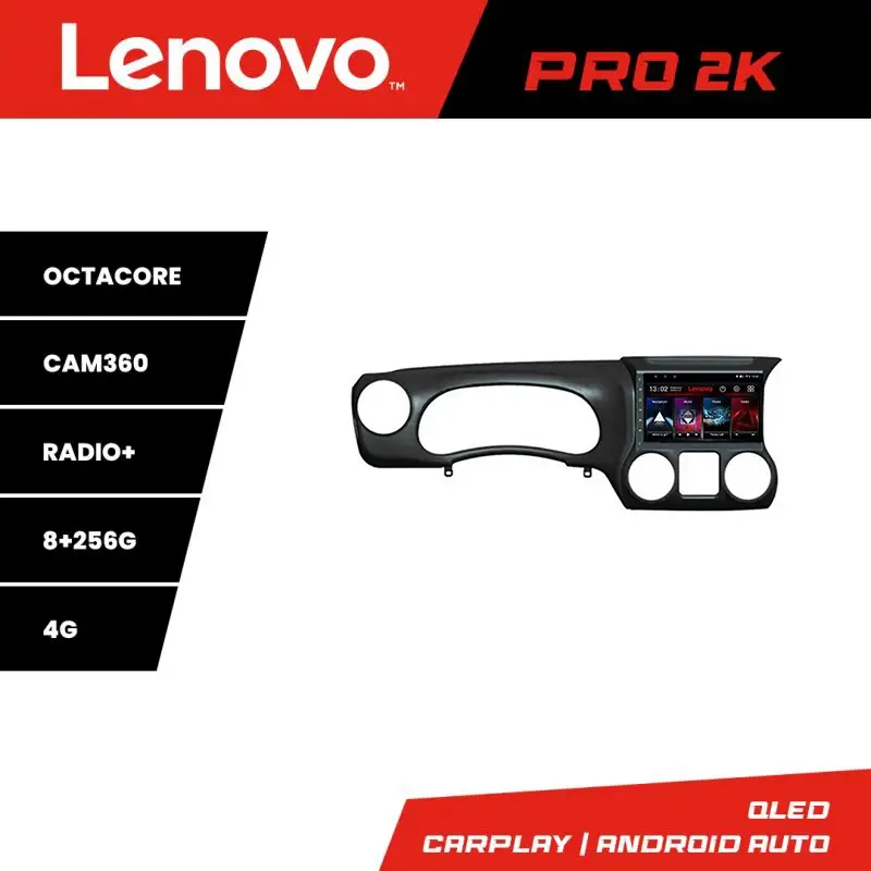 Super ofertă Navigație Android Jeep Wrangler 2014-2016 QLED 2K 8GB+256GB 360 Lenovo