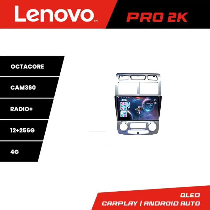 Navigație Android Kia Sportage 2005-2007 Lenovo QLED 2K 12+256GB Expediere rapidă