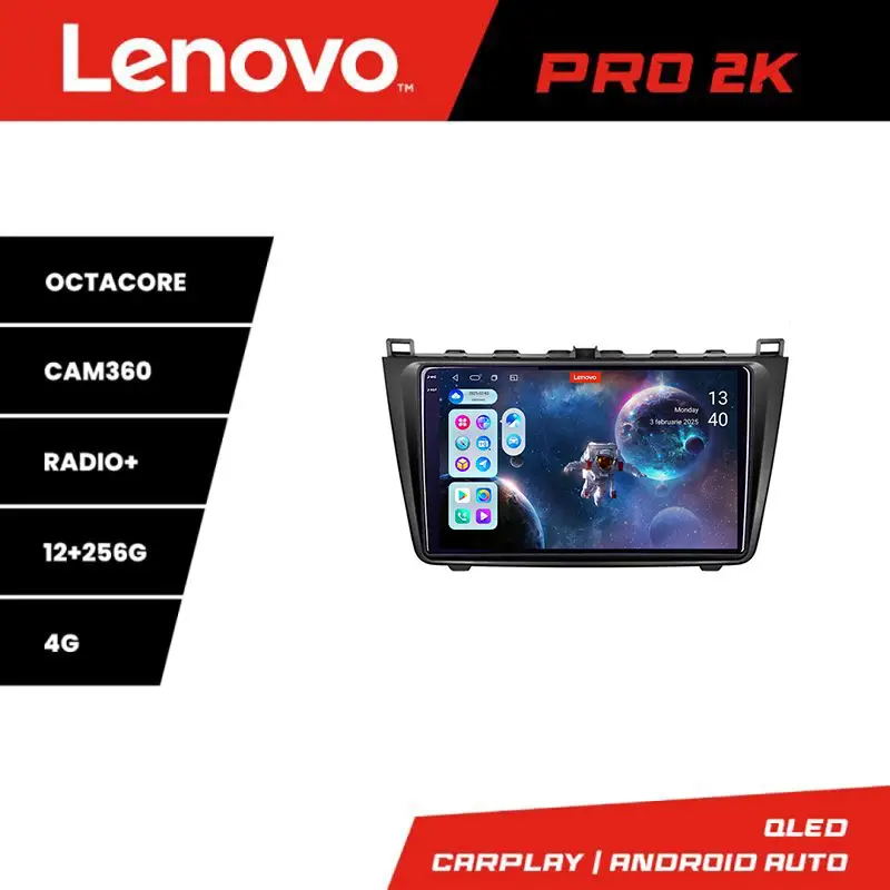 Comandă acum Navigație Mazda 6 Lenovo QLED 2K 12+256 GB Android cu 360 și Waze