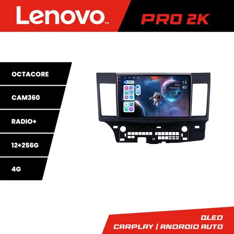Navigatie Android Mitsubishi Lancer Lenovo QLED 2K 12+256GB cu 360 Noutate