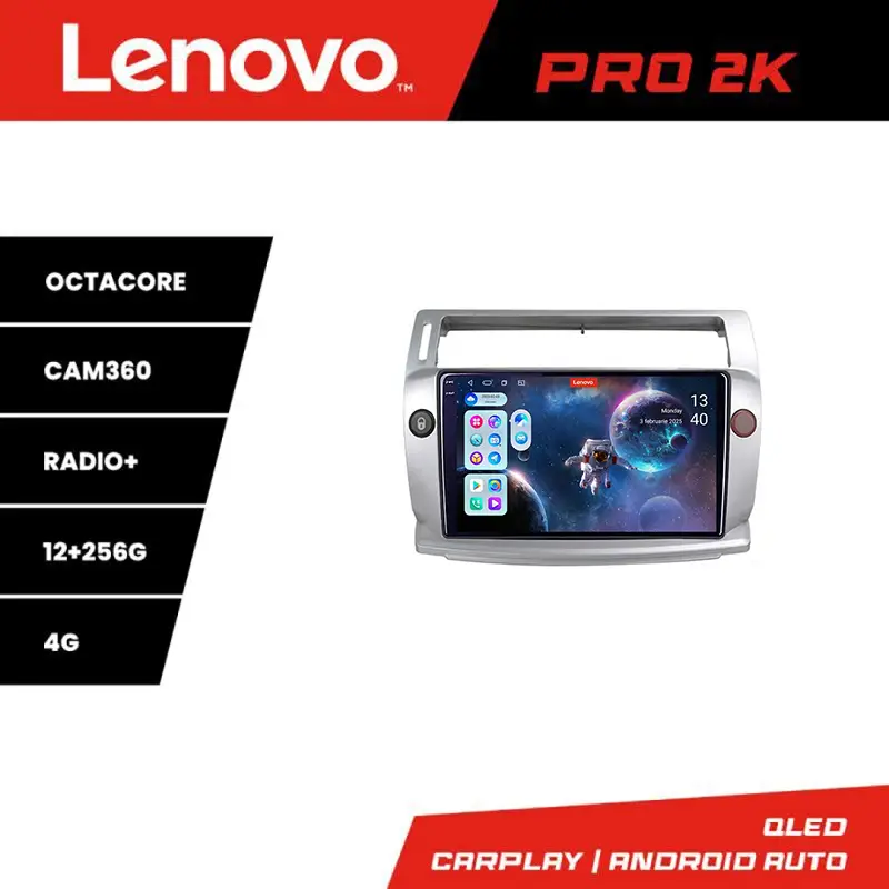 Navigație Android Citroen C4 2005-2010 Lenovo 2K QLED 12+256 GB 360 Ofertă specială