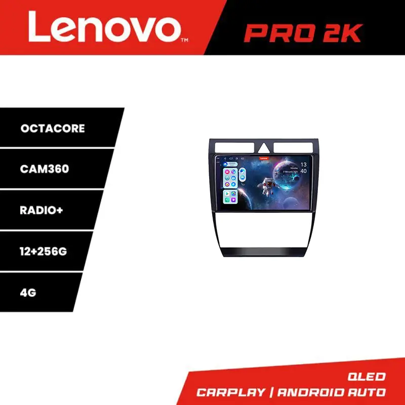 Navigație Android Audi A6 C5 Lenovo Pro 2K QLED 12+256GB 8 Core 360 Expediere rapidă