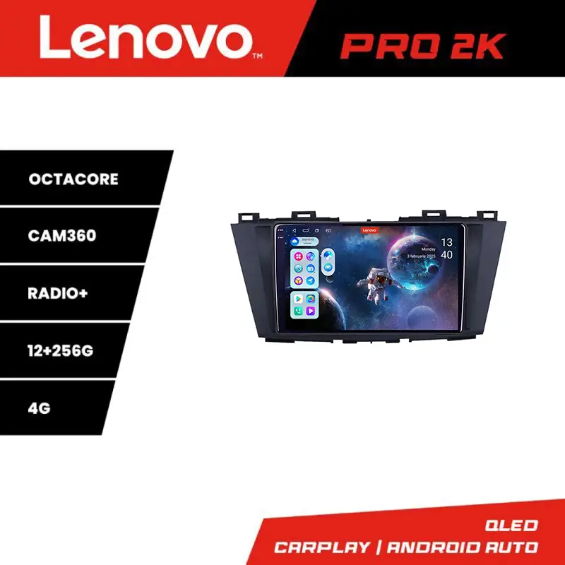Navigatie Mazda 5 2010-2017 Lenovo Pro 2K QLED 12+256 GB Android Cel mai bun preț