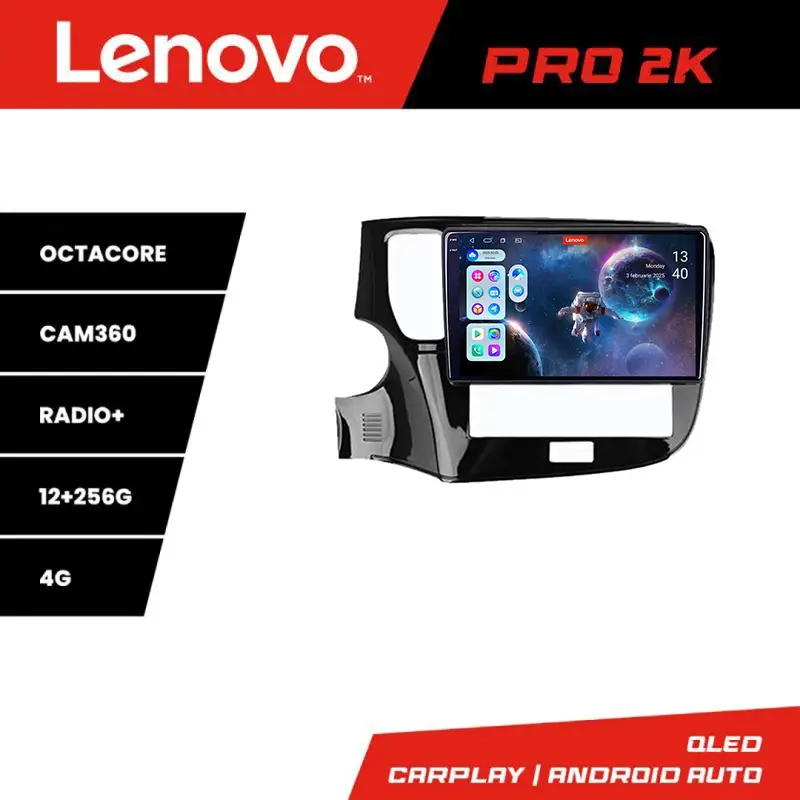 Navigatie Android Lenovo QLED 2K pentru Mitsubishi Outlander 2020+ 12+256 GB Cumpărături sigure