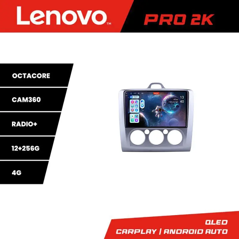 Mai ieftin Navigatie Android Lenovo Ford Focus 2 2004-2011, QLED 2K, 12+256 GB