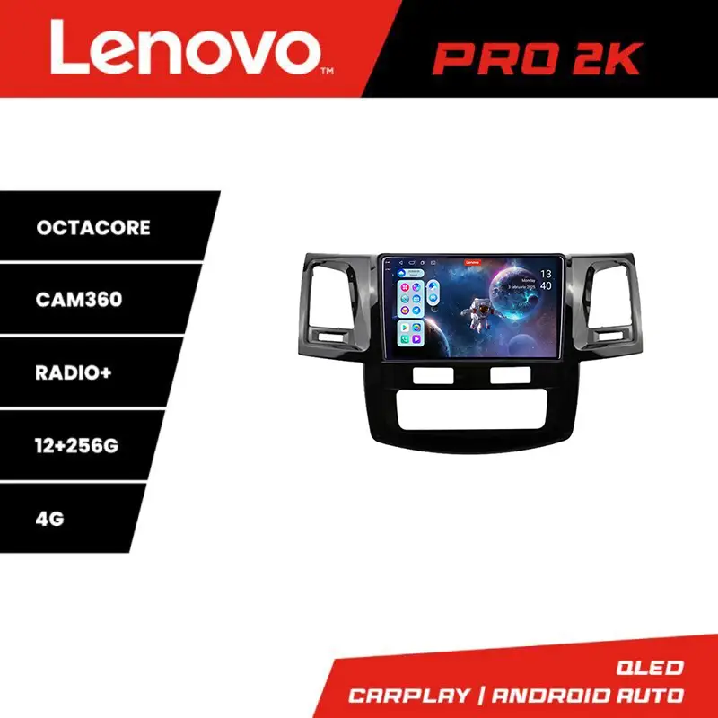 Reducere specială Navigație Toyota Hilux 2008-2014 Lenovo QLED 2K, 12+256 GB, Android