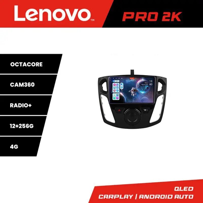 Navigatie Android Ford Focus 3 Lenovo QLED 2K, 12+256GB, 360 Cumpărături sigure