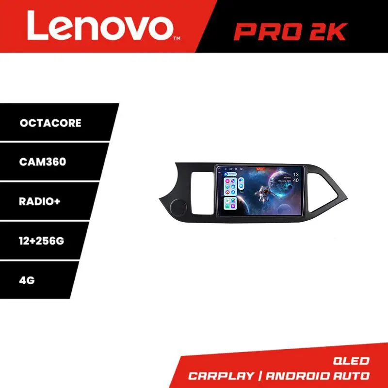 Navigatie Android Kia Picanto 2011-2015 Lenovo QLED 2K 12GB+256GB Retur gratuit