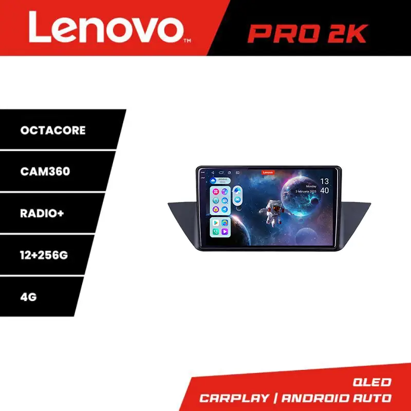 Lichidare de stoc Navigație Android BMW X1 E84 Lenovo 12+256GB QLED 2K cu Bluetooth și 360