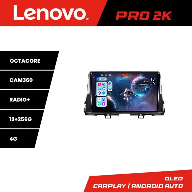 Navigație Android Lenovo QLED 2K 12+256 pentru Kia Picanto 2016+ Chilipir