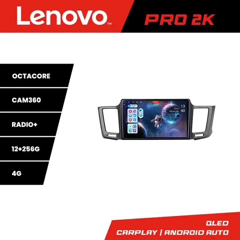 Navigație Toyota RAV4 2013-2018 Lenovo QLED 2K 12+256GB 360 Retur ușor