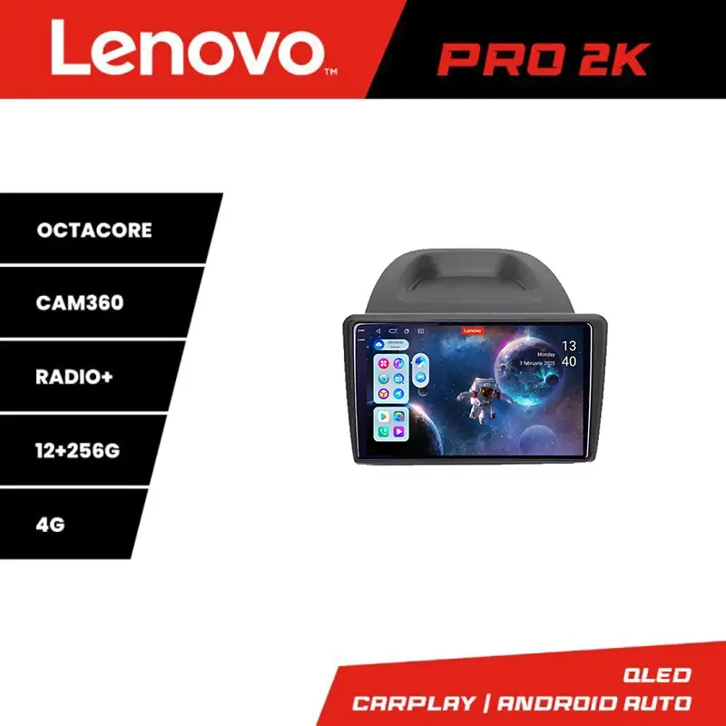 Navigatie Ford Fiesta 2012-2018 Lenovo Pro 2K QLED 12+256GB Android Lichidare de stoc