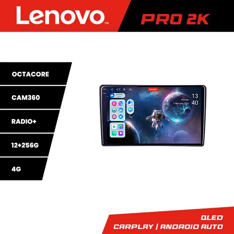Reduceri Navigatie Android Peugeot 308 2013-2017 Lenovo QLED 2K 12+256 360