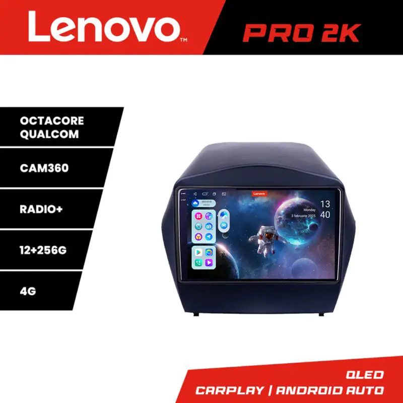 Bestseller Navigatie Hyundai IX35 Lenovo Pro 2K QLED 12+256GB Android 360