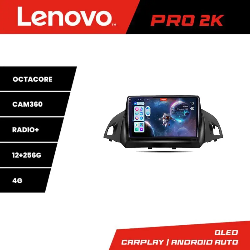 Expediere rapidă Navigatie Android Ford Kuga 2013-2017 Lenovo QLED 2K 12+256 360