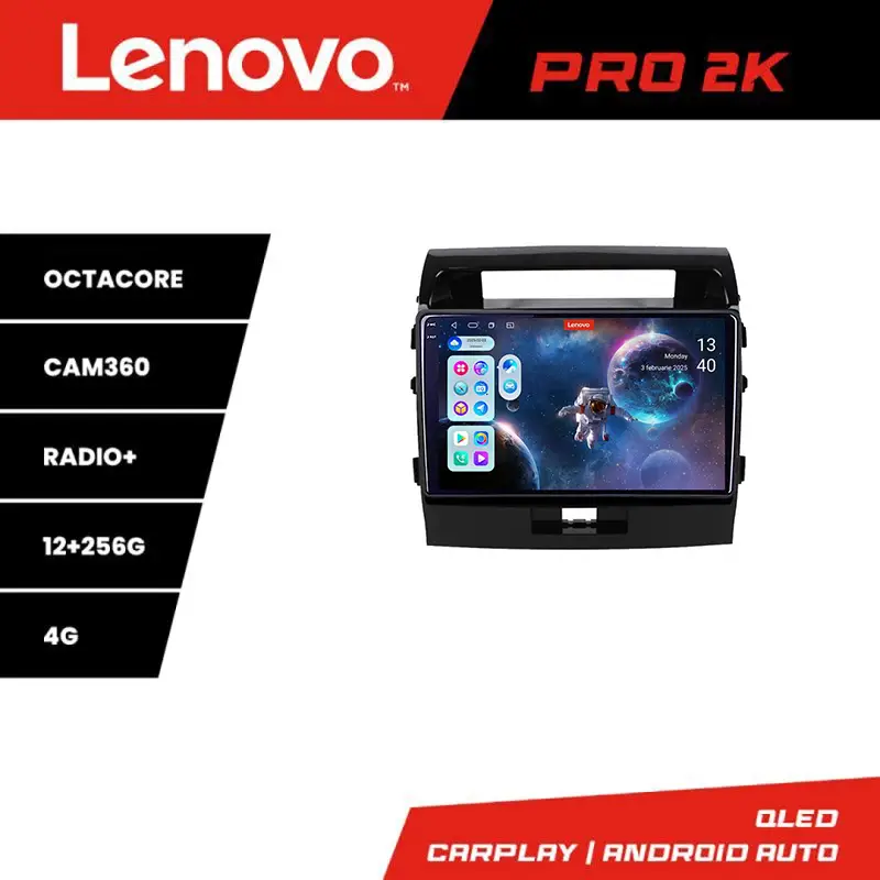 Popular Navigatie Toyota Land Cruiser 2008-2015 Lenovo QLED 2K 12+256 Android