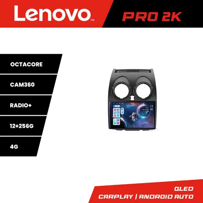 Navigație auto Nissan Qashqai 2007-2013 Lenovo 2K QLED 12+256GB Android Ultima șansă