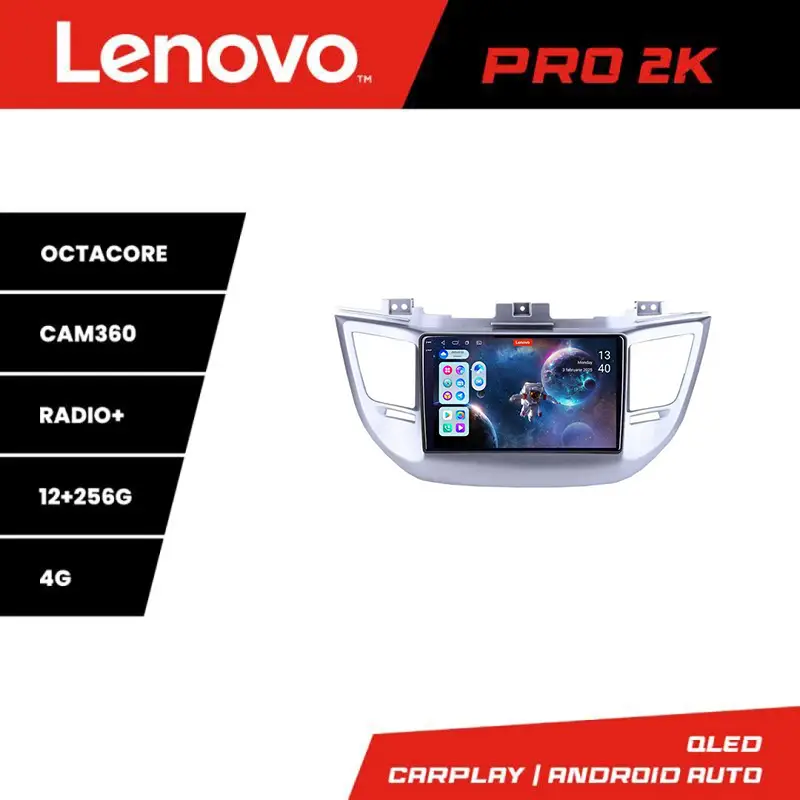 Navigatie Hyundai Tucson 2015-2019 Lenovo QLED 2K 12+256GB Android Promoție