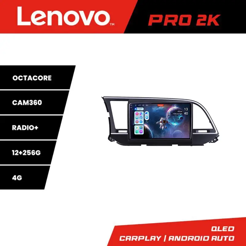 Calitate înaltă Navigatie Hyundai Elantra 2015-2018 Lenovo QLED 2K 12GB+256GB Android