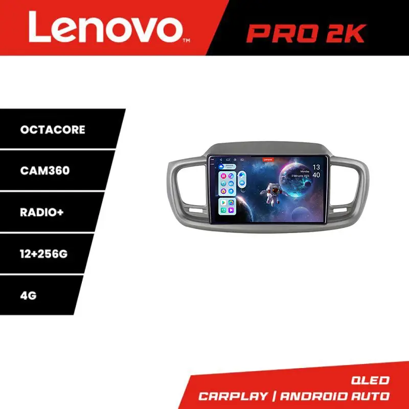 Navigatie Android Kia Sorento 2015-2018 Lenovo QLED 2K 12+256 360 Ofertă de sezon