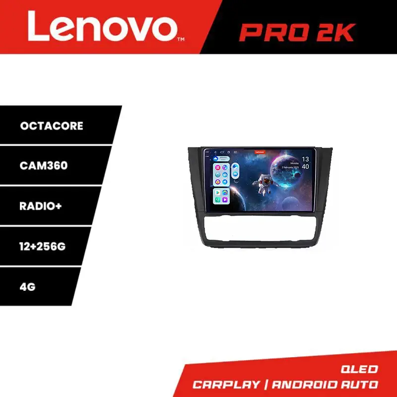Navigație BMW Seria 1 E87 Lenovo QLED 2K Android 12+256 GB 360 Preferatul clienților