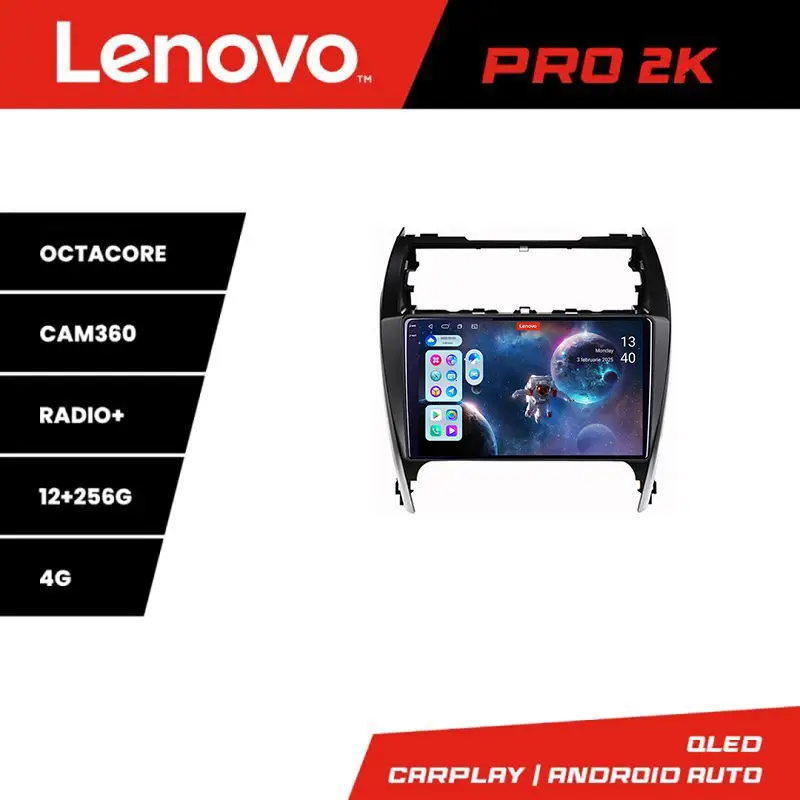 Retur gratuit Navigație Android Toyota Camry 2012-2018 QLED 2K, 12GB+256GB, 360