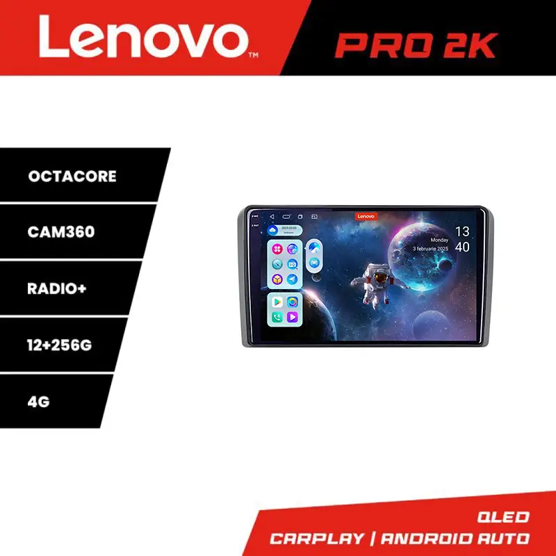 Navigație Android Iveco Daily 2007-2014 Lenovo QLED 2K 12GB+256GB Disponibil imediat