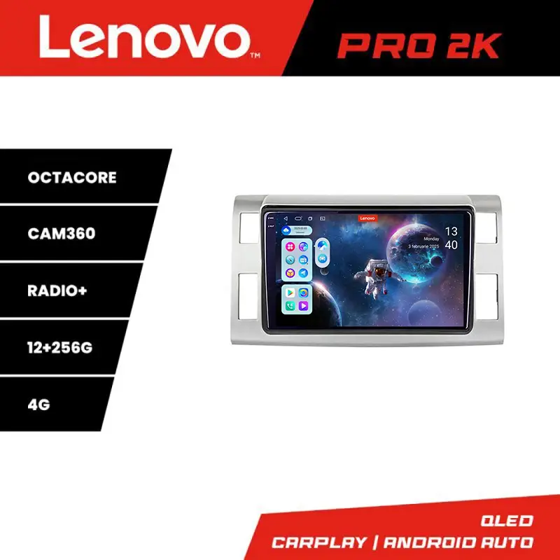 Plată securizată Navigație Android Toyota Estima 2006-2013 QLED 2K 12GB+256GB 360 Lenovo