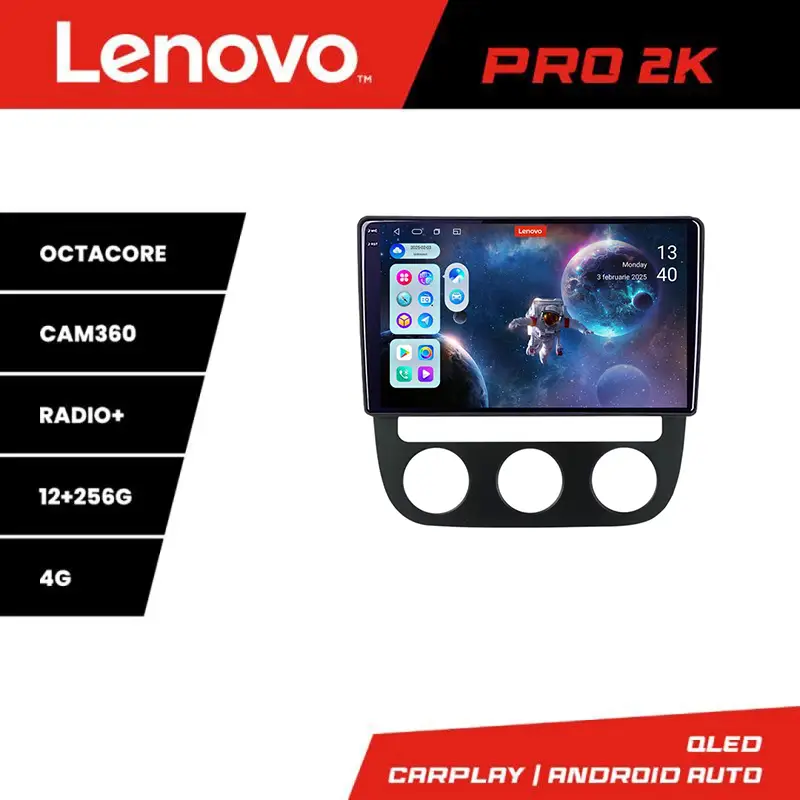 Navigație Android VW Golf 5 2004-2010 Clima Automată QLED 2K 12+256 Lenovo Comandă acum
