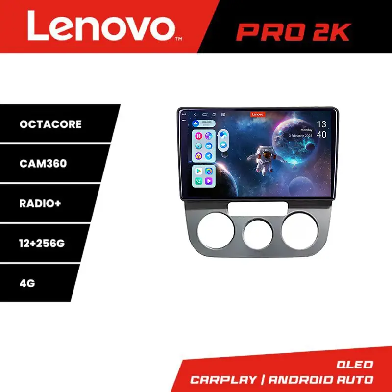 Ofertă limitată Navigatie Android VW Golf 5 2004-2010, clima manuala, QLED 2K, 12+256GB