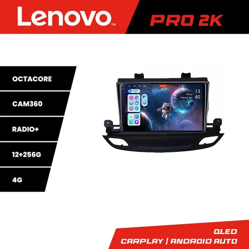 Navigație Lenovo Opel Insignia 2018+ QLED 2K, 8 nuclee, 12GB+256GB Plată sigură