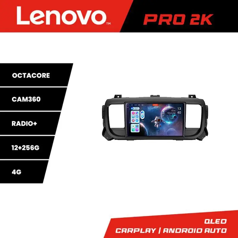 Cumpărături sigure Navigație Android Lenovo QLED 2K 12+256 pentru Citroen Jumpy/Proace/Traveller