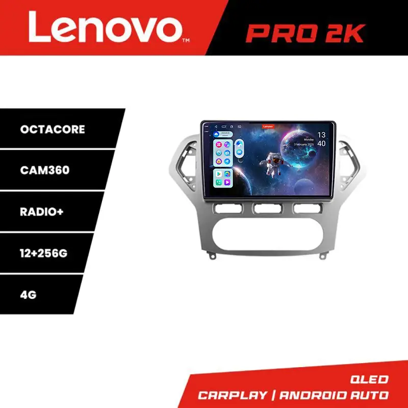 Promoție Navigatie Android Ford Mondeo 2006-2010 Lenovo QLED 2K 12GB+256GB