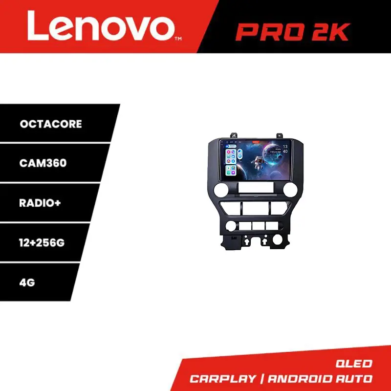 Navigație Android Lenovo QLED 2K 12+256GB pentru Ford Mustang 2015-2020 Popular