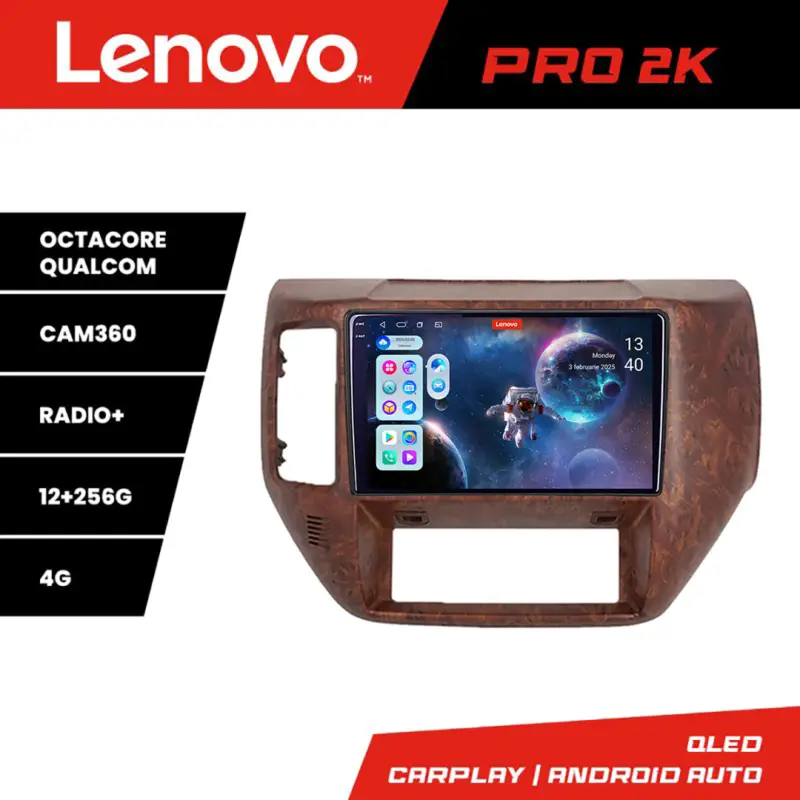Ieftin Navigație Android Nissan Patrol 2005-2011 QLED 2K 12+256GB 4G Lenovo