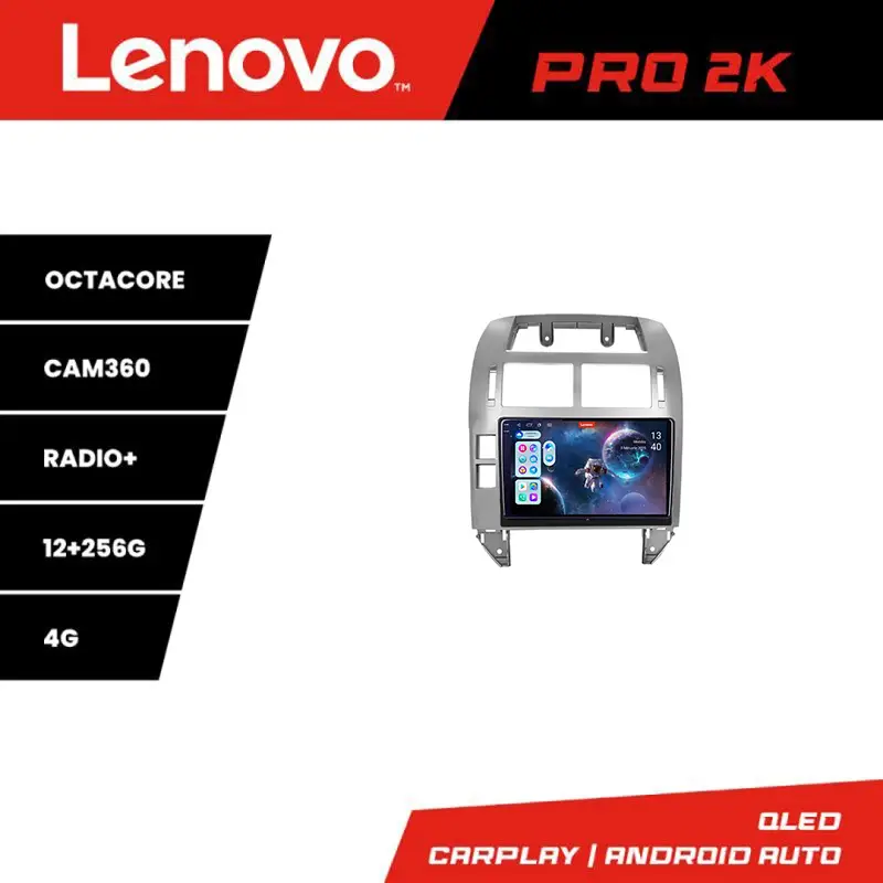 Navigație Android VW Polo 2004-2011, 2K QLED, 12+256GB, 360, Lenovo Livrare rapidă