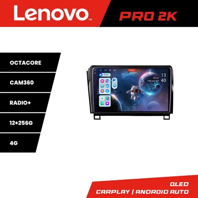 Navigație Toyota Sequoia 2008-2017 Lenovo Pro 2K, QLED, 12GB+256GB Retur ușor