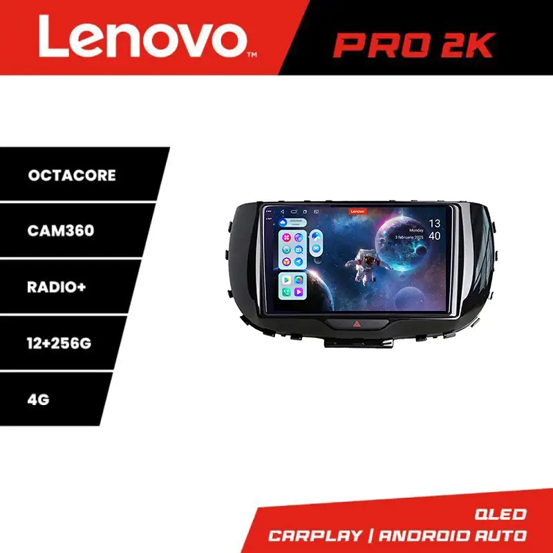 Navigatie Android Kia Soul 2020+ Lenovo QLED 2K, 12GB RAM, 256GB, 360 Lichidare de stoc