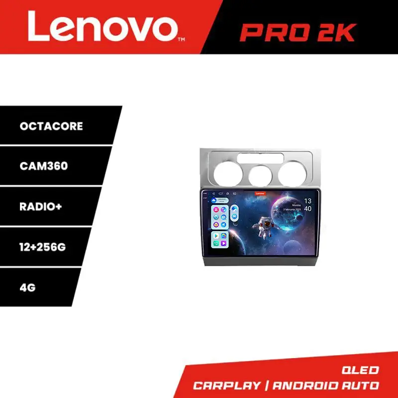 Navigatie Android VW Touran 2003-2010 Lenovo QLED 2K 12+256 4G Ofertă limitată
