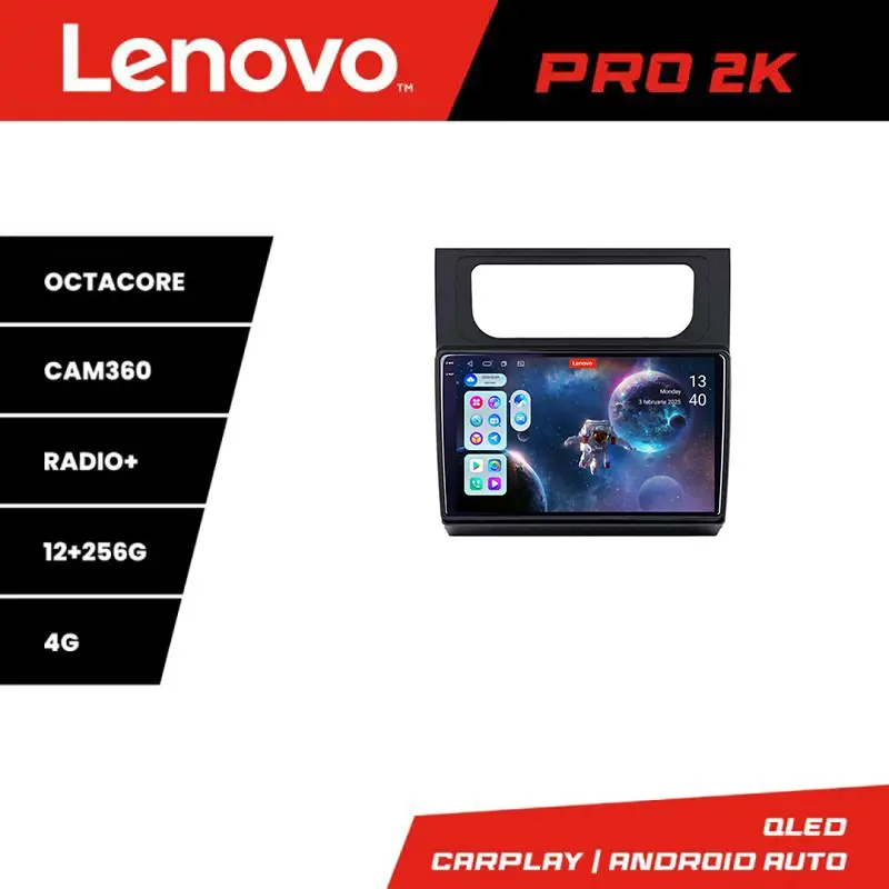 Expediere rapidă Navigatie Lenovo VW Touran 2010-2016, QLED 2K, 8 Core, 12+256GB