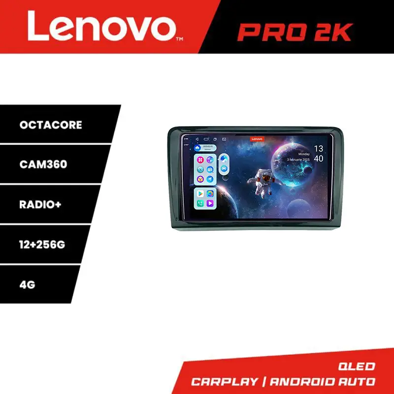 Navigatie VW PQB Lenovo QLED 2K 12+256 GB 360, 4G, CarPlay si Android Auto Reducere de preț