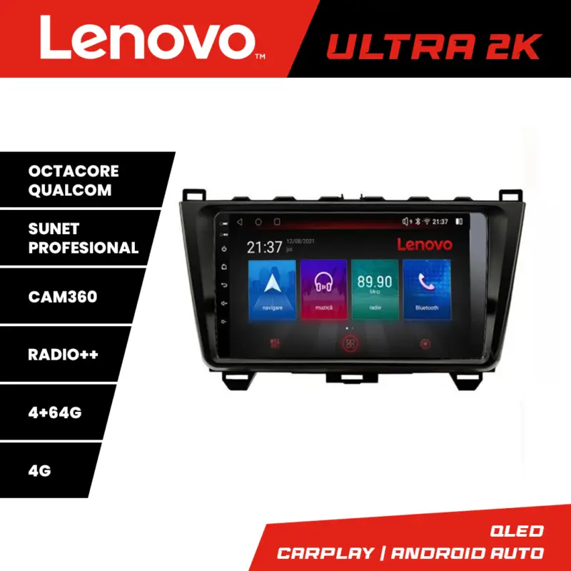 Discount Navigatie Mazda 6 2008-2012 Lenovo QLED 8 Core 4GB+64GB Android