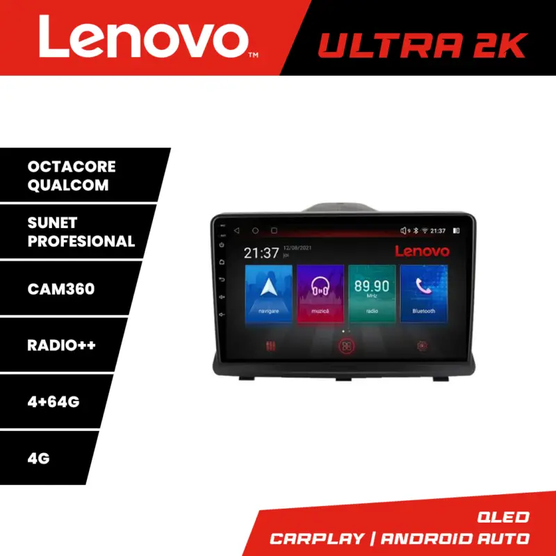 Navigație Opel Antara Lenovo Ultra 2K QLED 4+64GB Android 8 Core Retur gratuit
