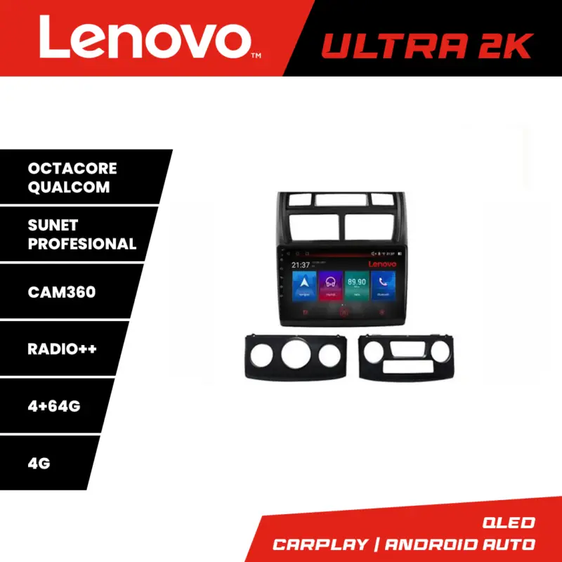Navigatie Android Kia Sportage 2007-2013 Lenovo QLED 4GB+64GB 360 Ofertă